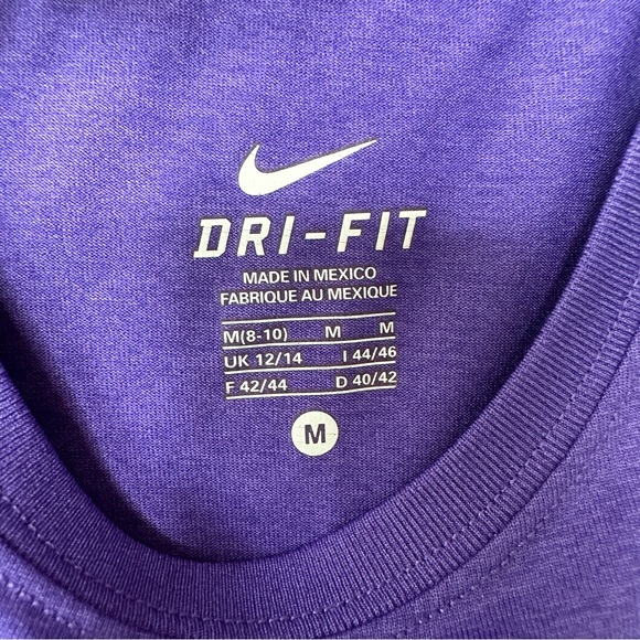 Nike Dri-Fit T Shirt Womens M Short Sleeve Moisture Wicking Stretch Scoop Neck - Picture 4 of 10